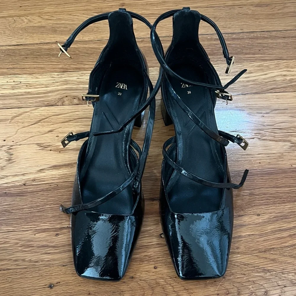 Zara Strappy Heels Size 8 - Picture 3 of 4